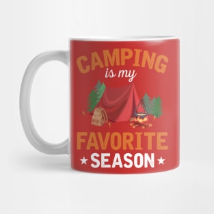 Camping Is My Favorite Season Mug